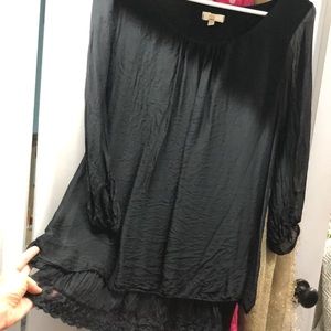 Black Silk Tunic